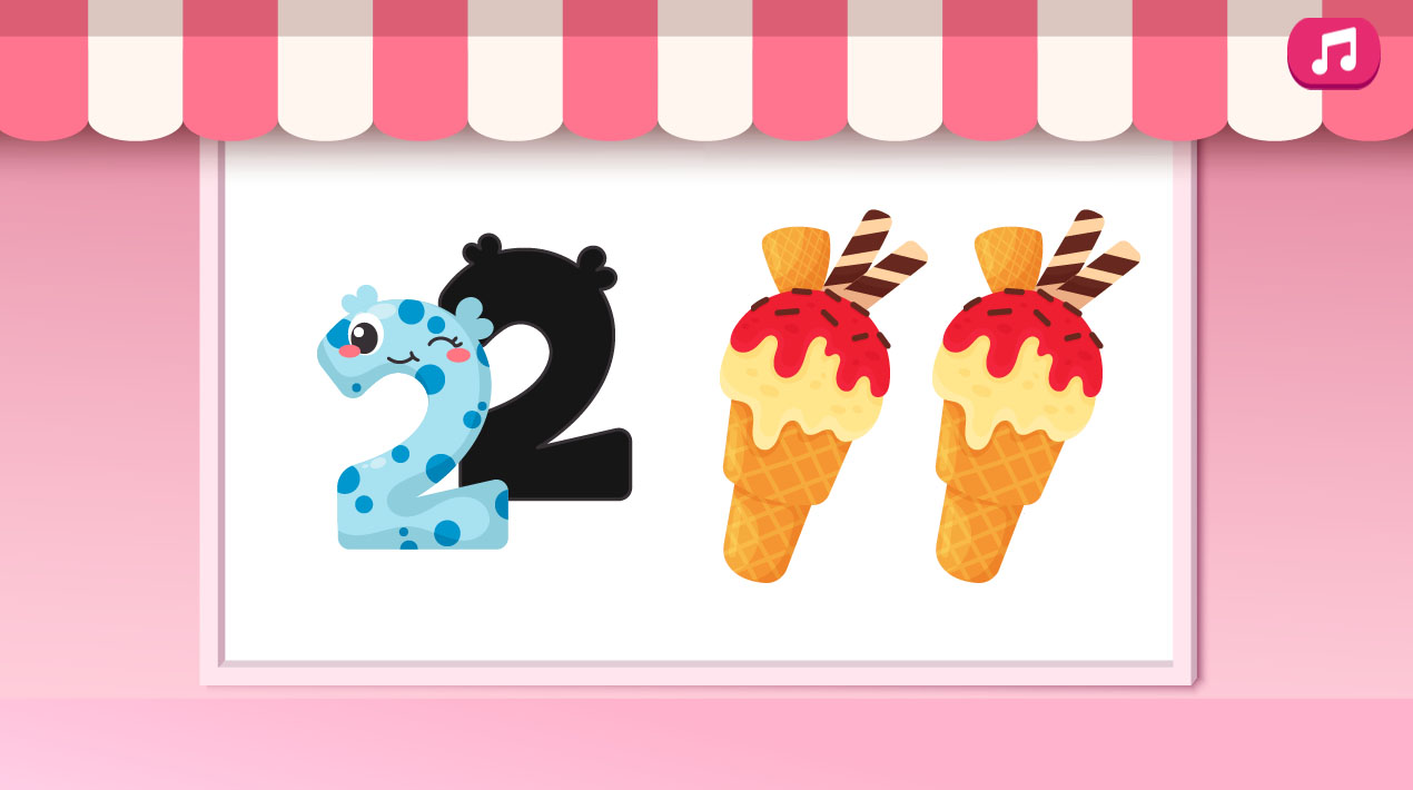 Identify The Number 2